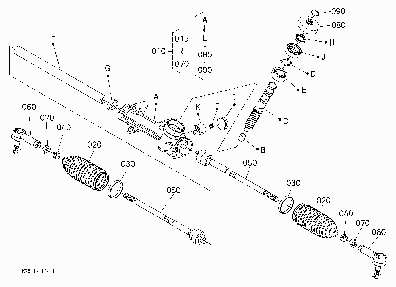 STEERING CYLINDER [COMPONENT PARTS]