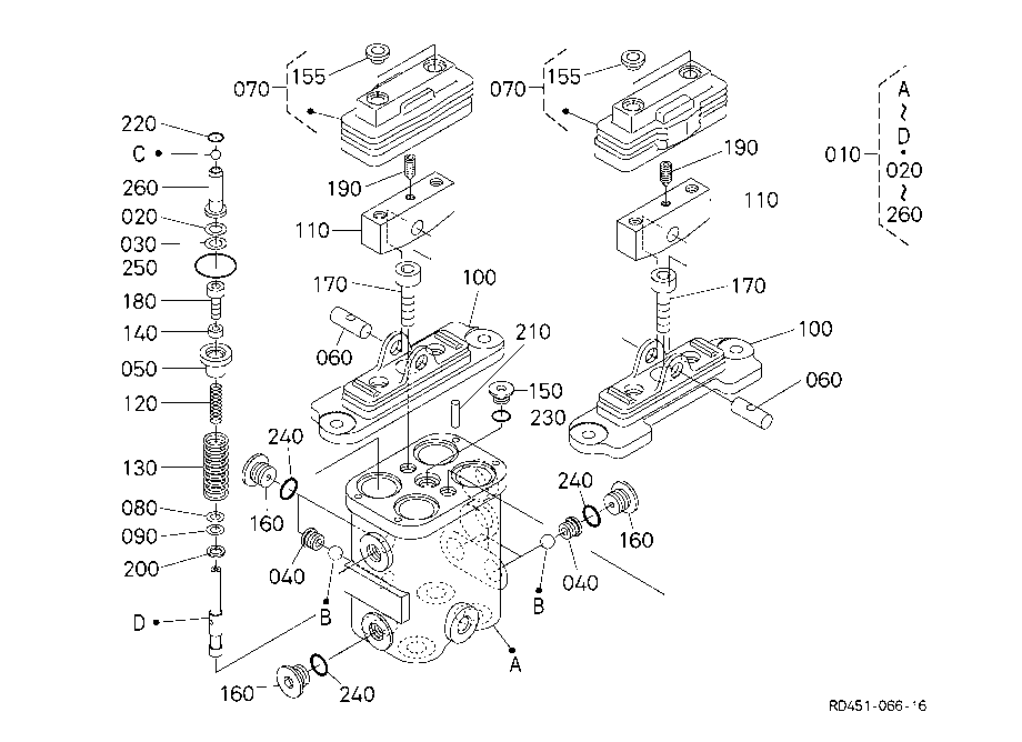 Pilot Valve (Travel) (Component Parts)