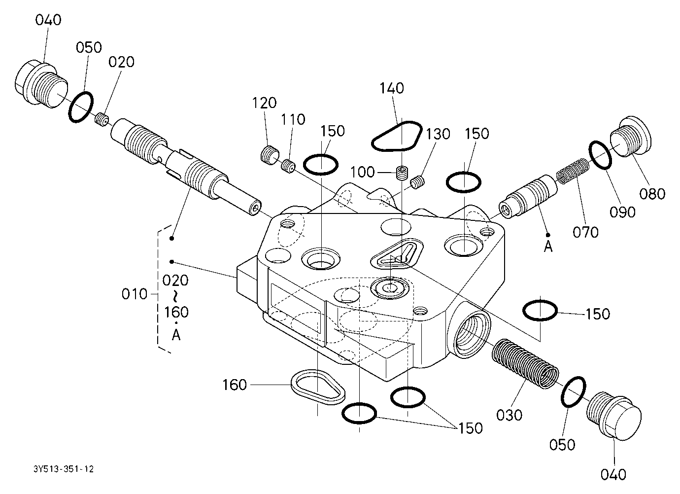 Auxiliary Control Valve (Scd With Fc) [Component P