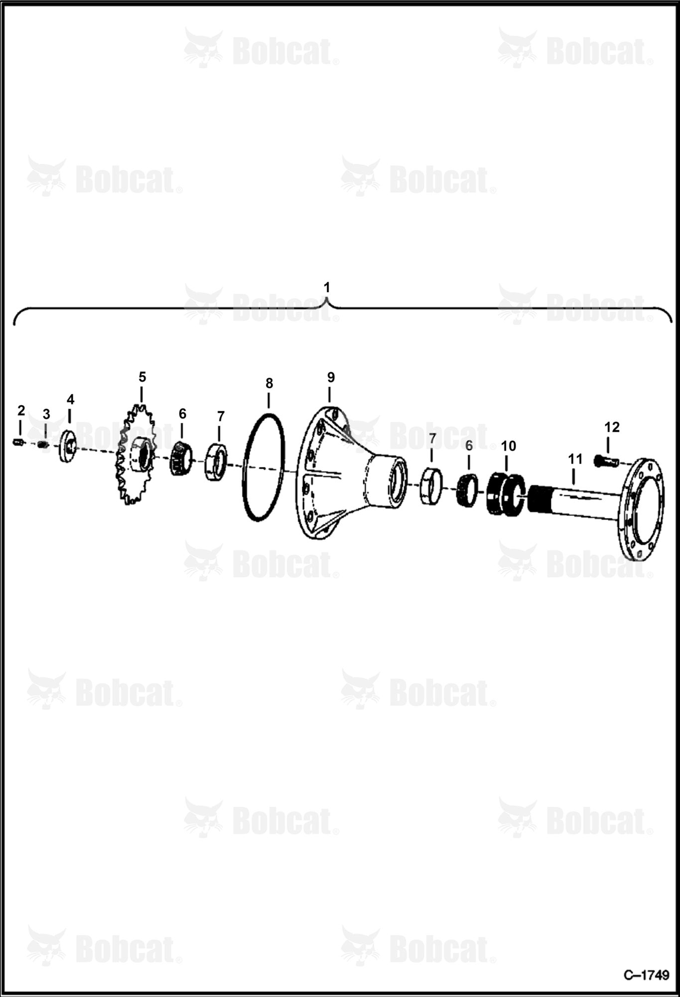 Axle  4963M12603 & Above