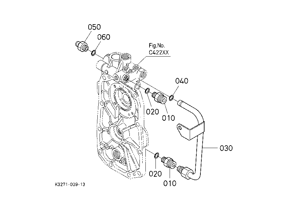 Pto Hydraulic Oil Line
