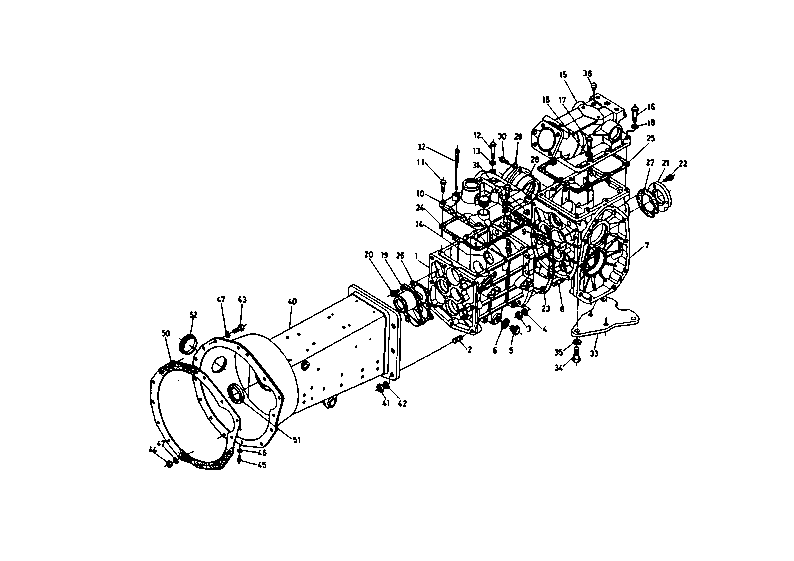 Mission And Differential Gear Case Group