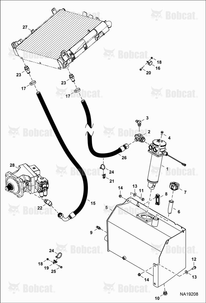 Hydrostatic Circuitry (Oil Cooler, Tank & Filter)