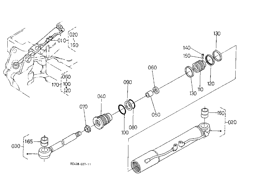 Swing Cylinder And Component Parts