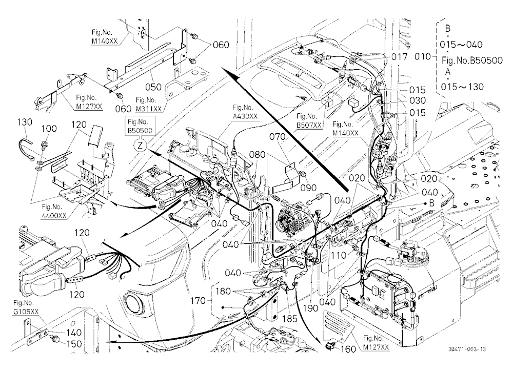 Electrical Wiring (Engine Lh)