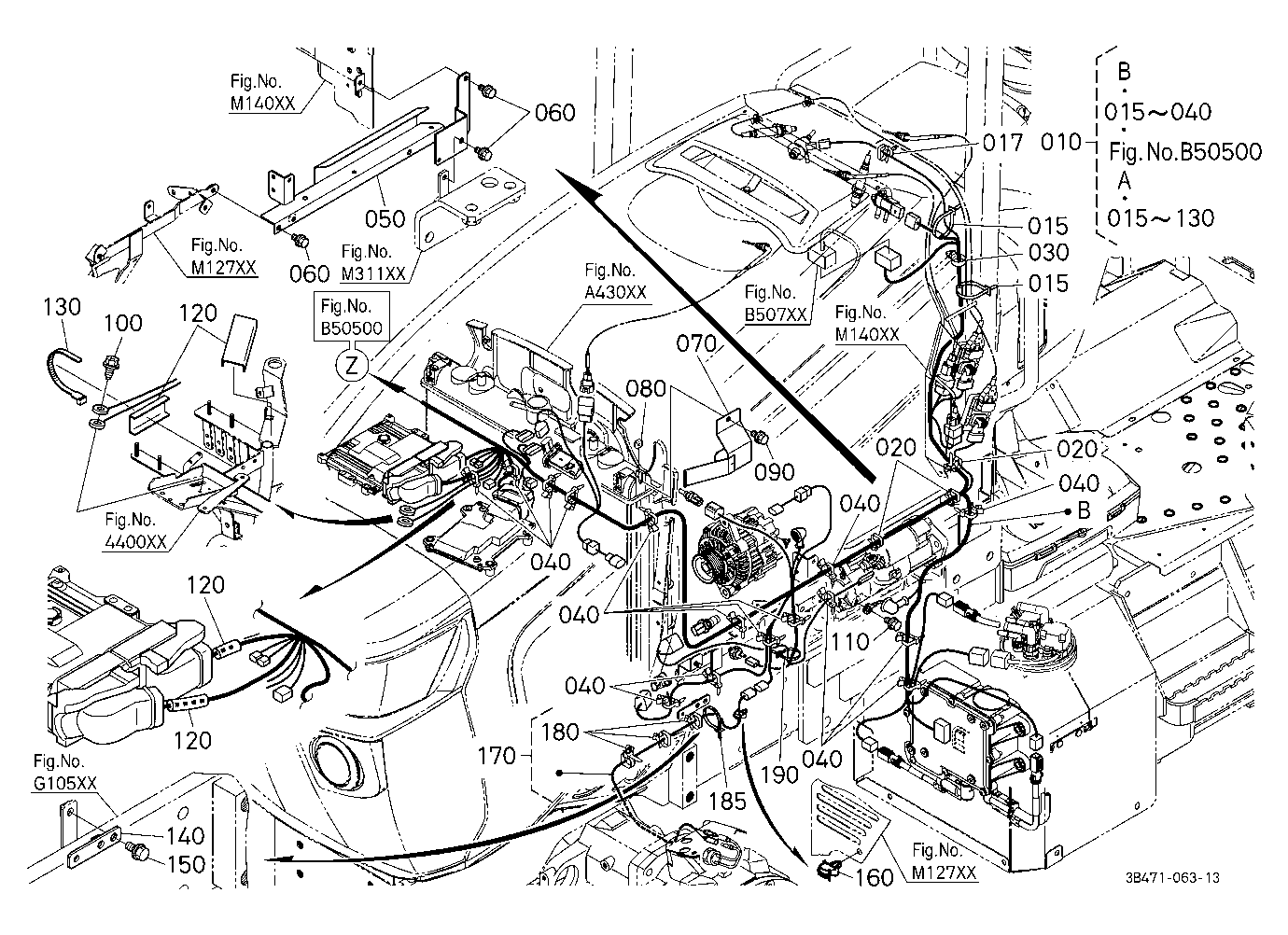 Electrical Wiring (Engine Lh)