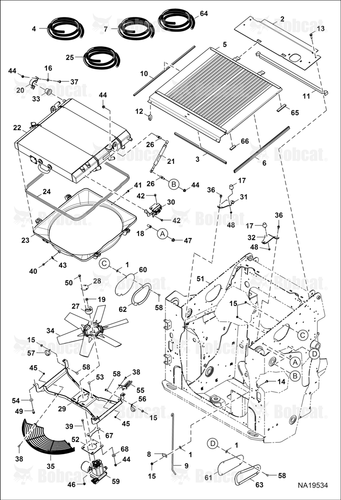 Cooling System  B4SE11001 - B4SE11942, B4SE11945 - B4SE11969