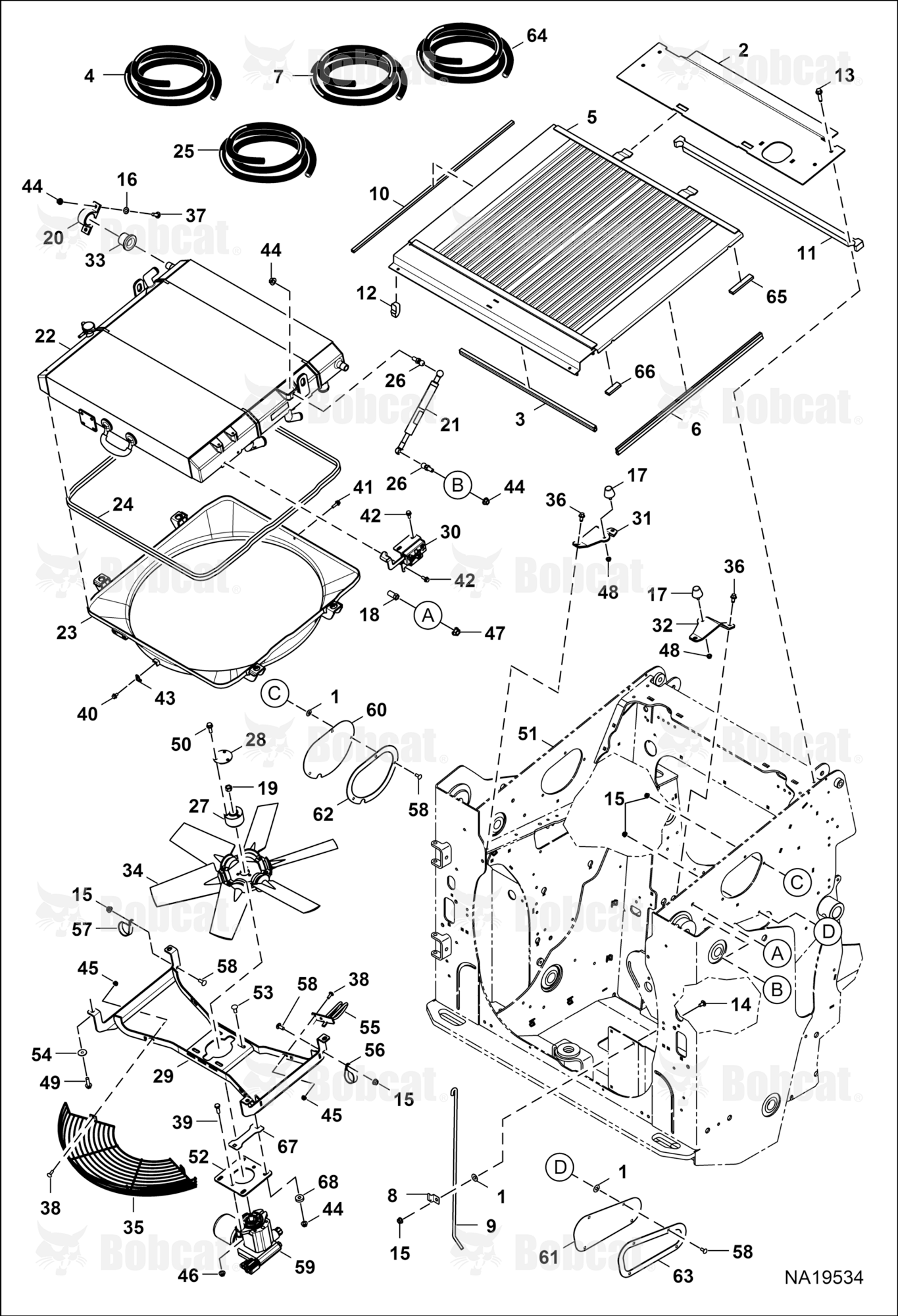 Cooling System  B4SE11001 - B4SE11942, B4SE11945 - B4SE11969