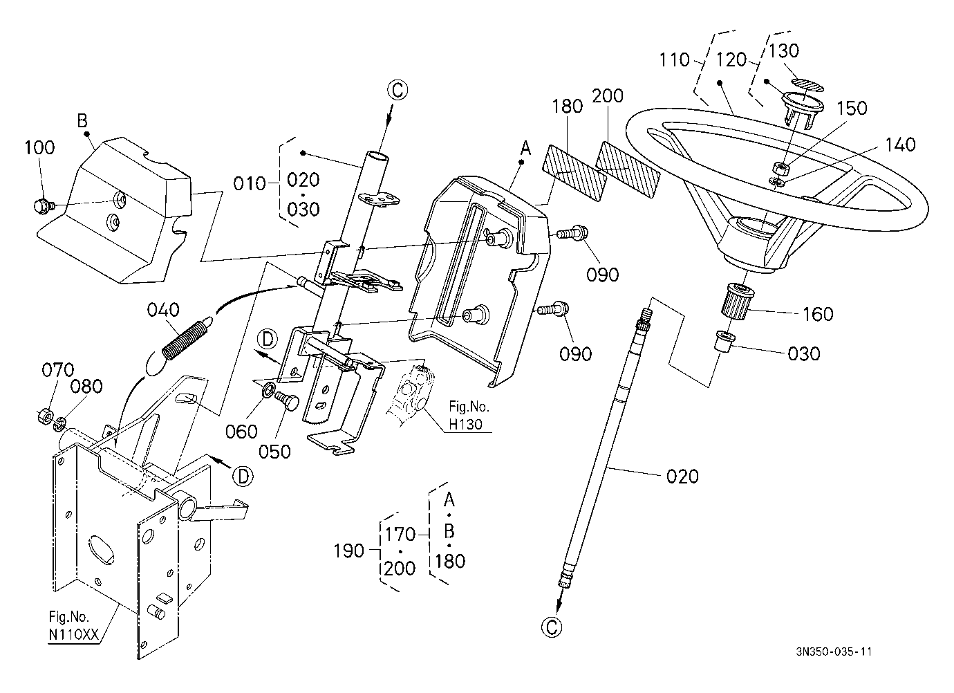 Steering Handle [Wider Cab Type] [Ca]