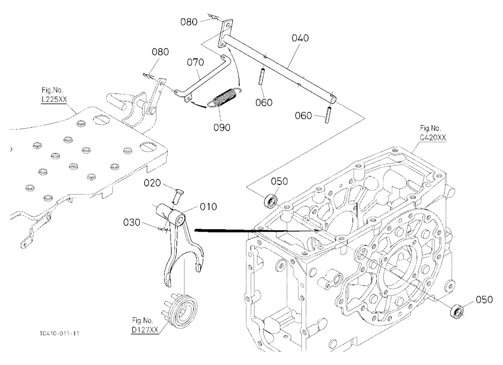 Rear Differential Lock Shift Fork