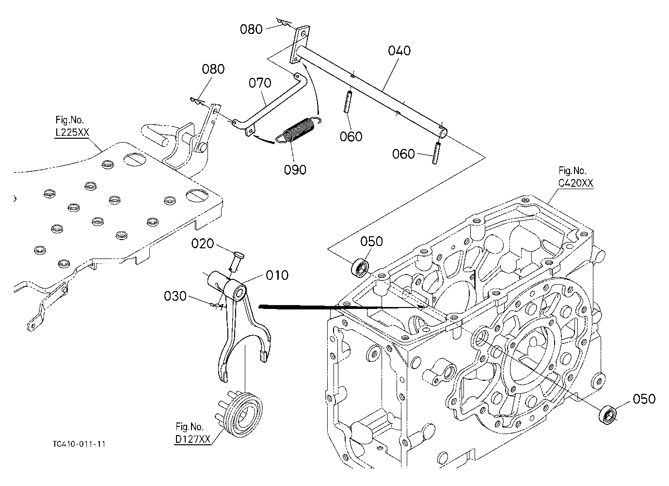 Rear Differential Lock Shift Fork