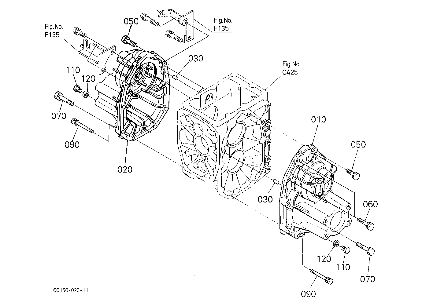 Rear Axle Case [Bi-Speed Turn Type]