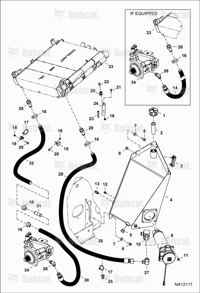 Hydrostatic Circuitry (Oil Cooler, Tank & Filter)