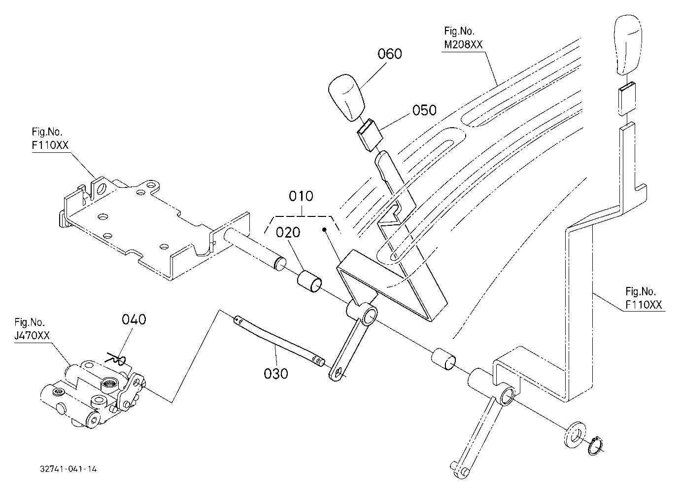 Pto Gear Shift Lever