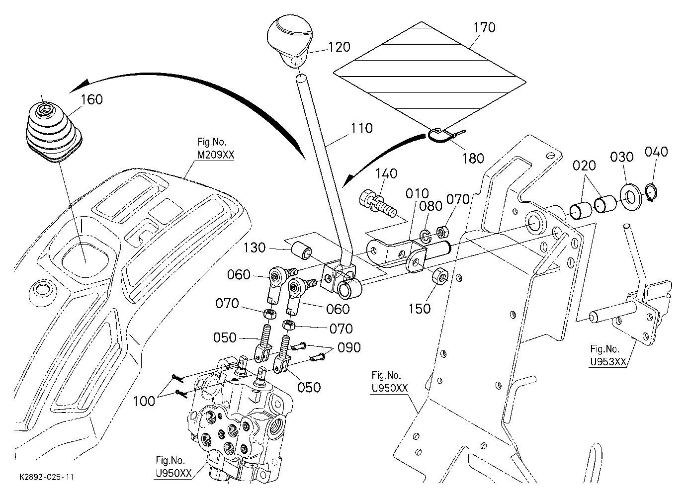 Front Control Valve Kit (Control Lever) [Option]