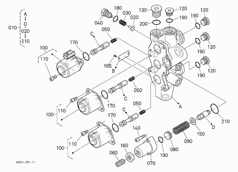CHANGE VALVE 1 [COMPONENT PARTS]