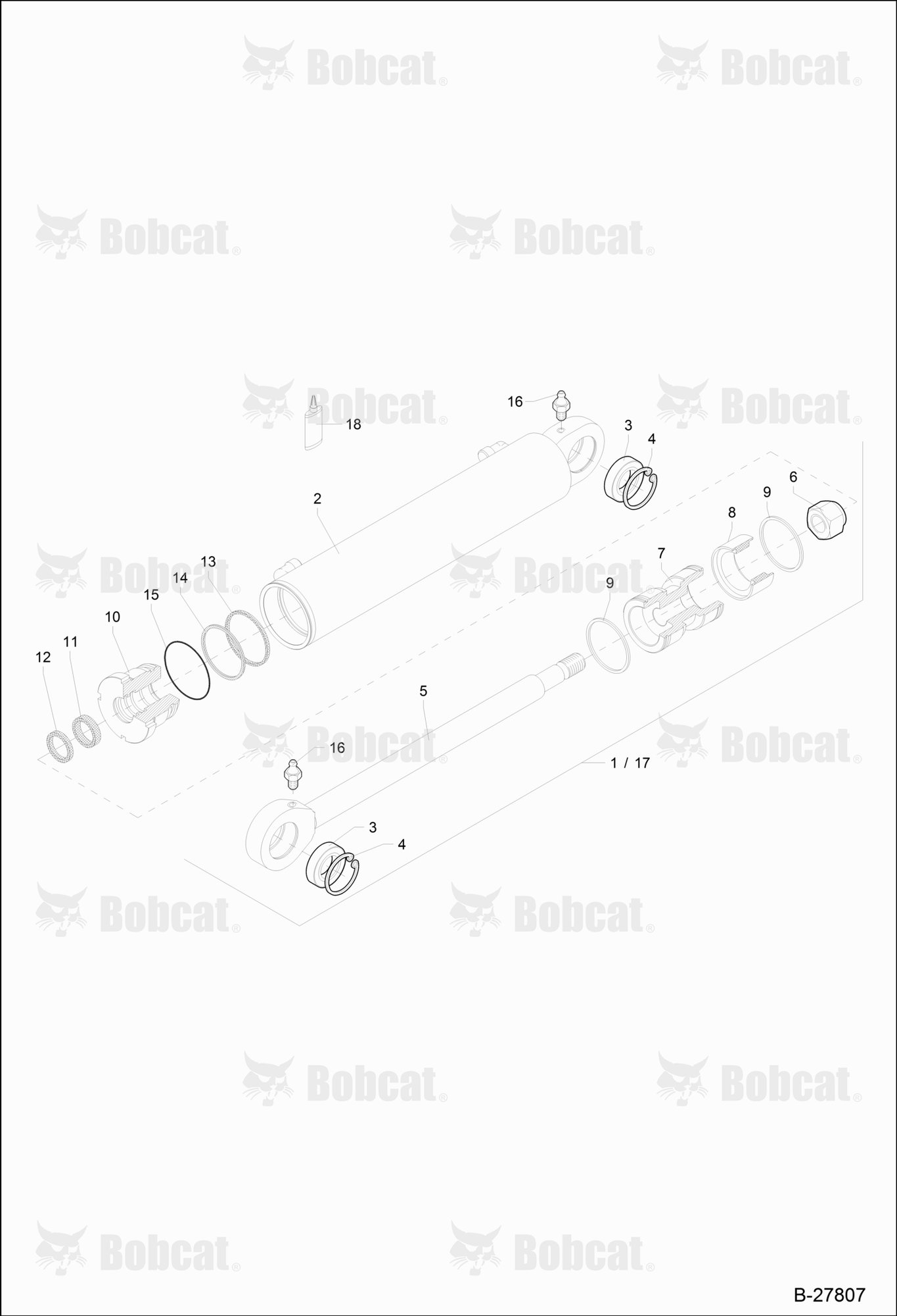 Hydraulic Cylinder - Steering Z 70/30