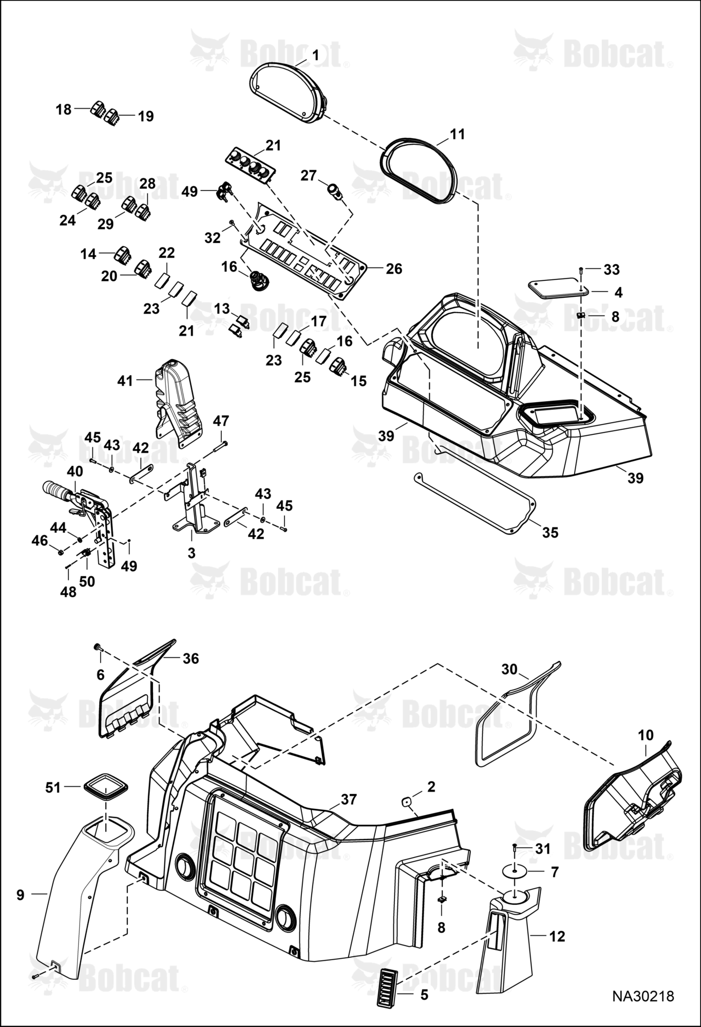 Operator Controls (RH CONSOLE) (W/HVAC)