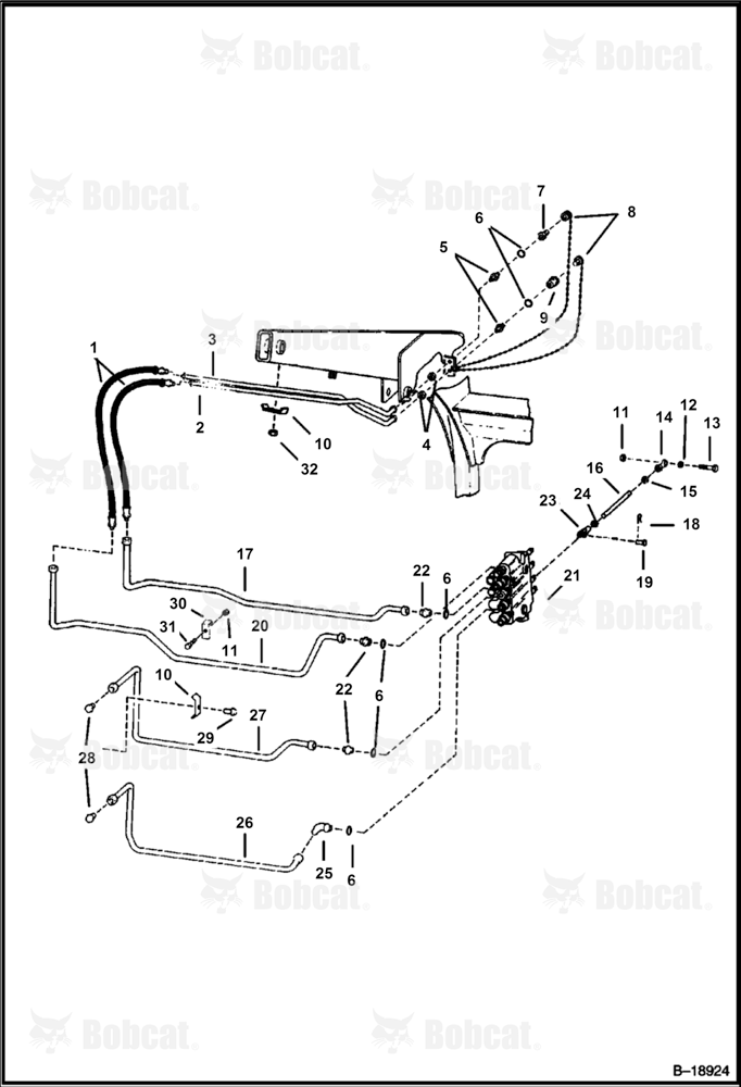 Auxiliary Hydraulics 501715001 & Above