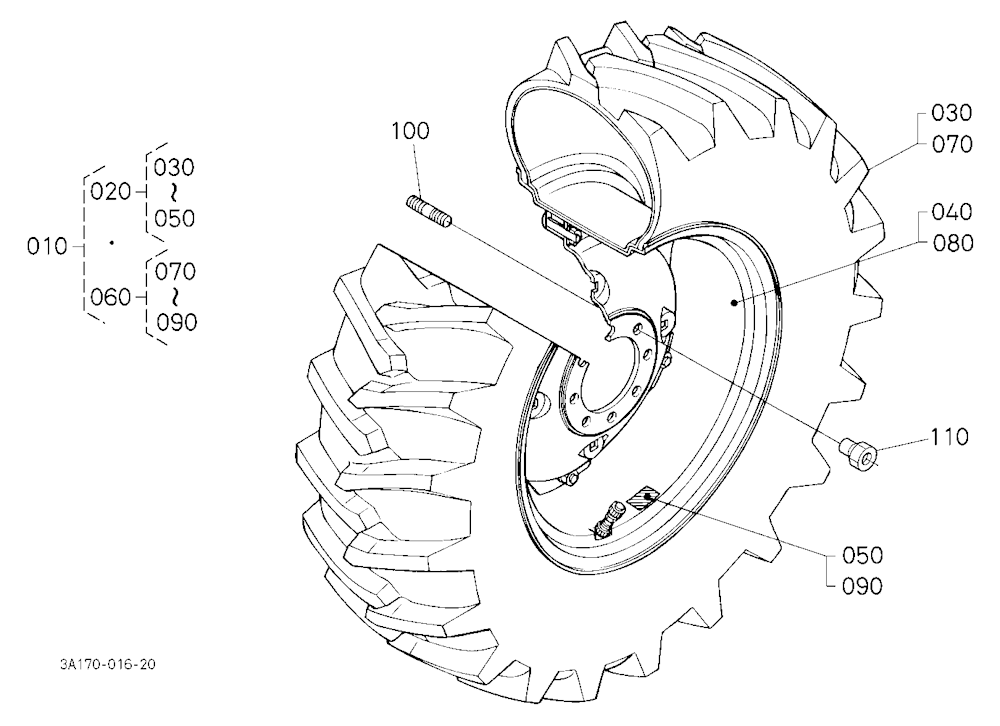 Rear Wheel (18.4-26) [A]