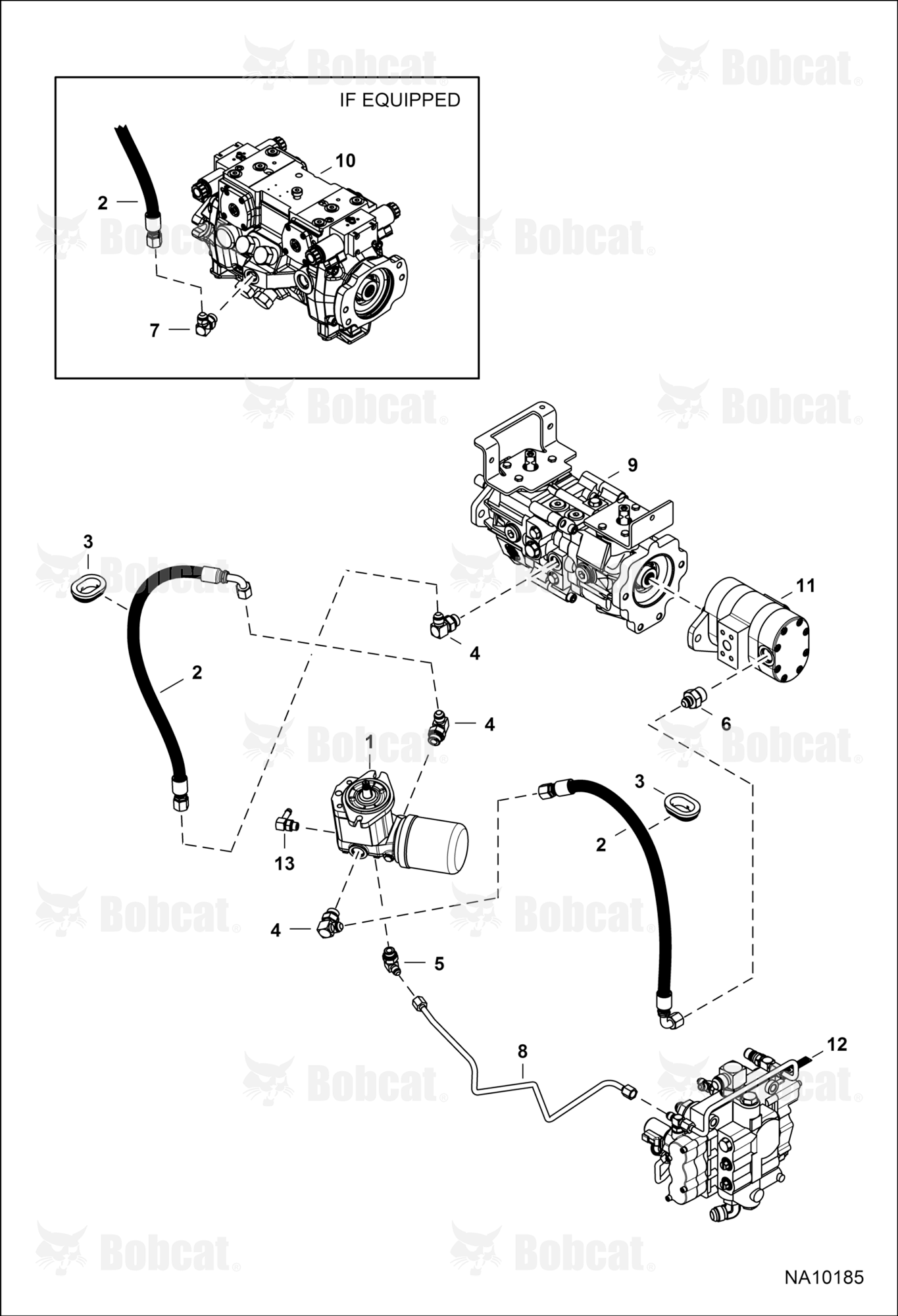 Hydrostatic Circuitry (Cooling Fan) (Cooling Fan Motor W/ Spin-on Element)