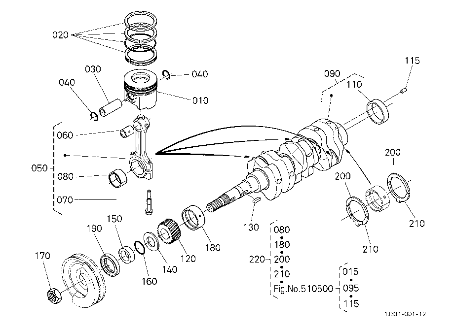 Piston And Crankshaft