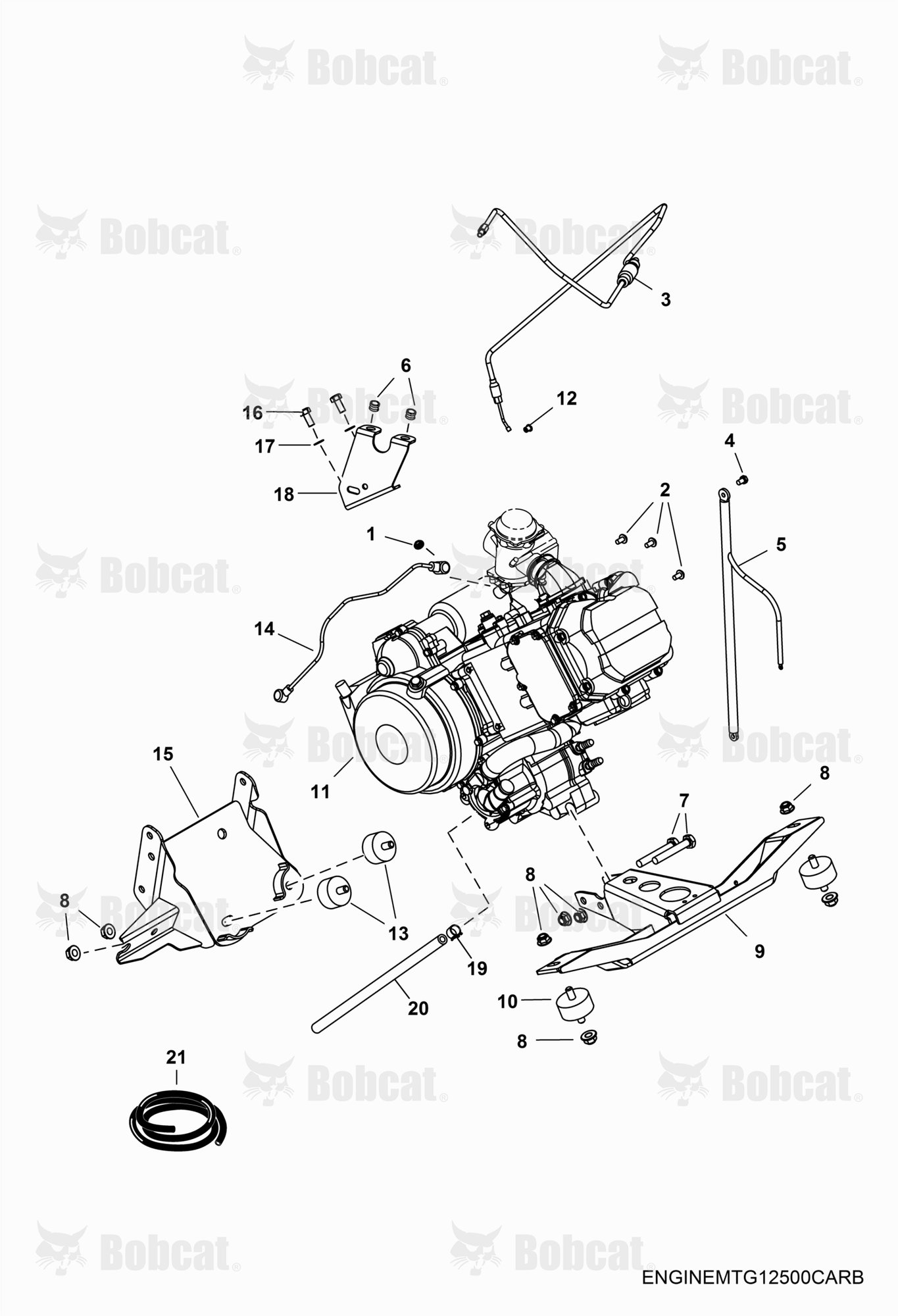 ENGINE, Mounting