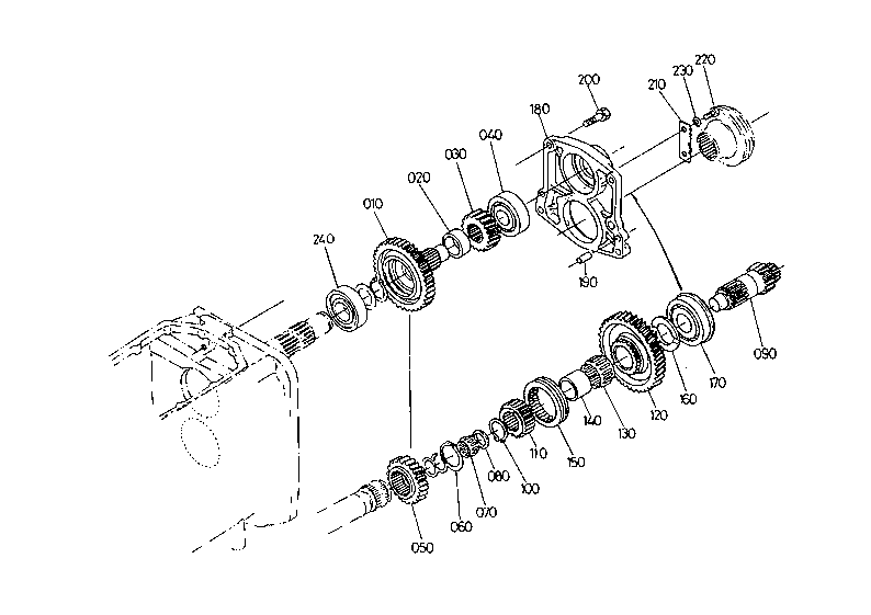 Hi-Lo Shift Gear Shaft