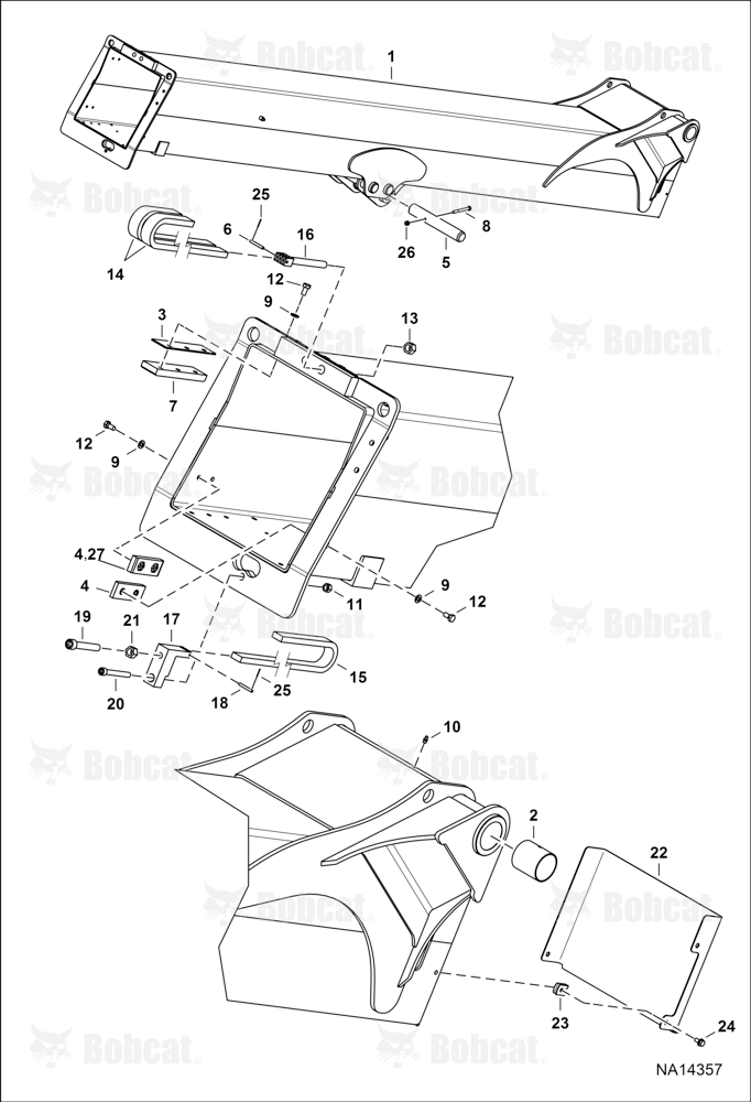 Outer Boom B41A15001 & Above, B41C15001 & Above