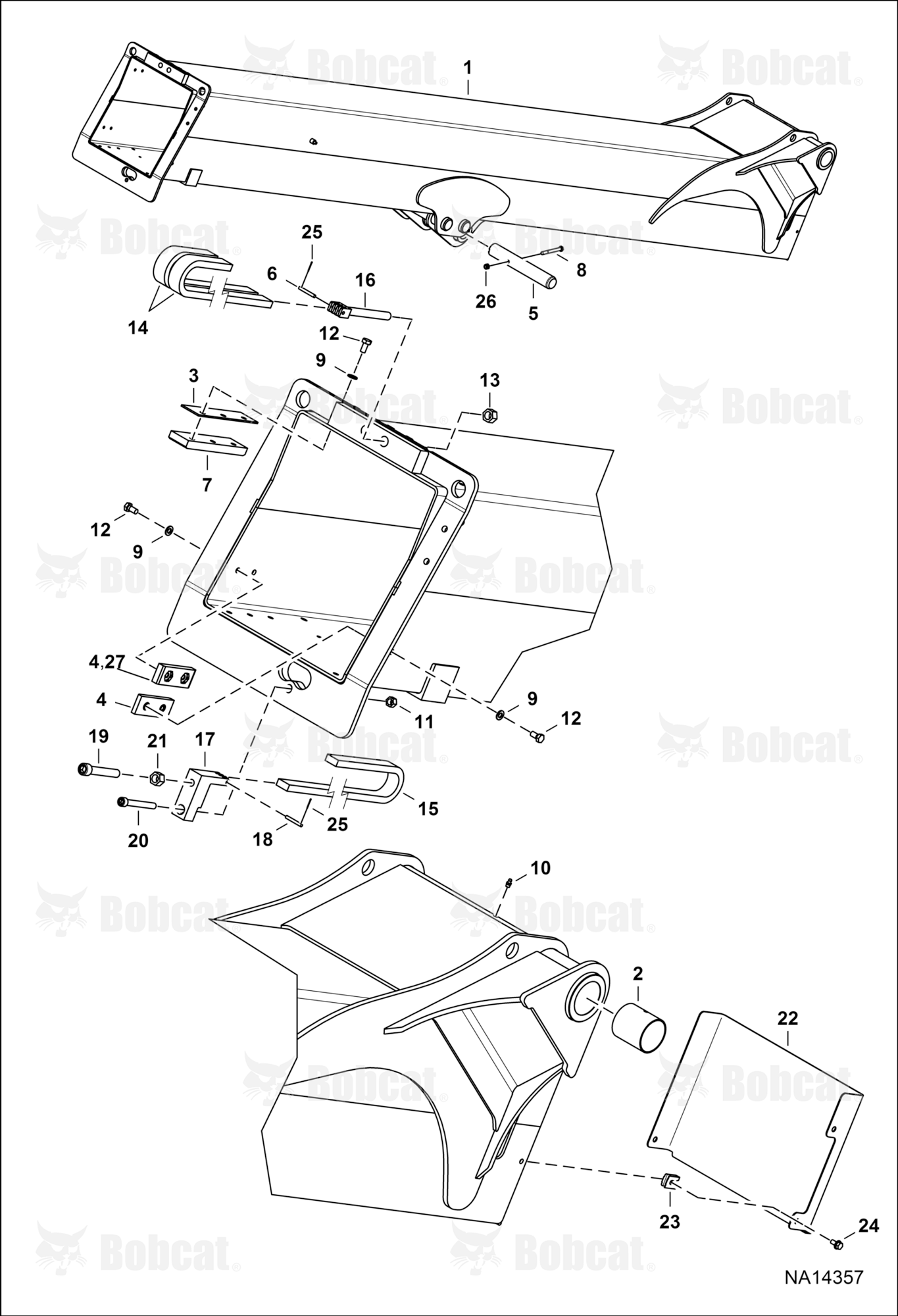Outer Boom  B41B15001 & Above, B41D15001 & Above