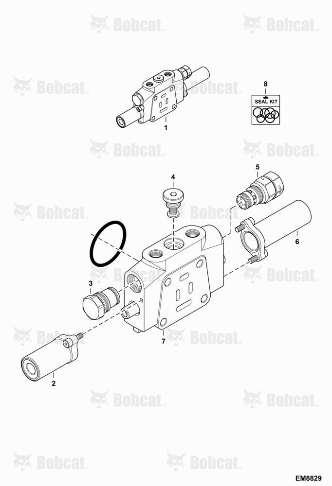 Valve Section (Boom)  AB4711501 & Above