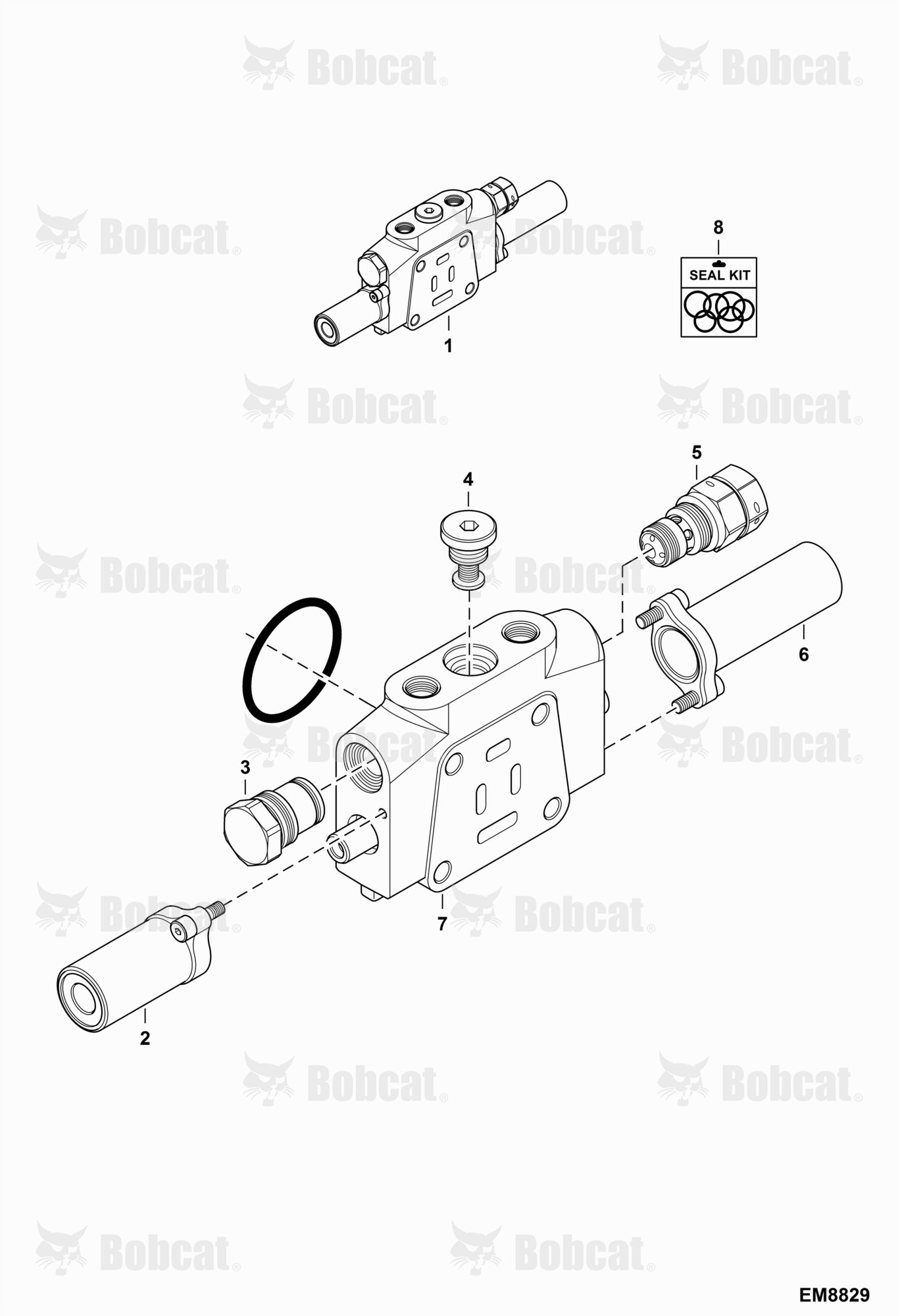 Valve Section (Boom)  AB4711501 & Above