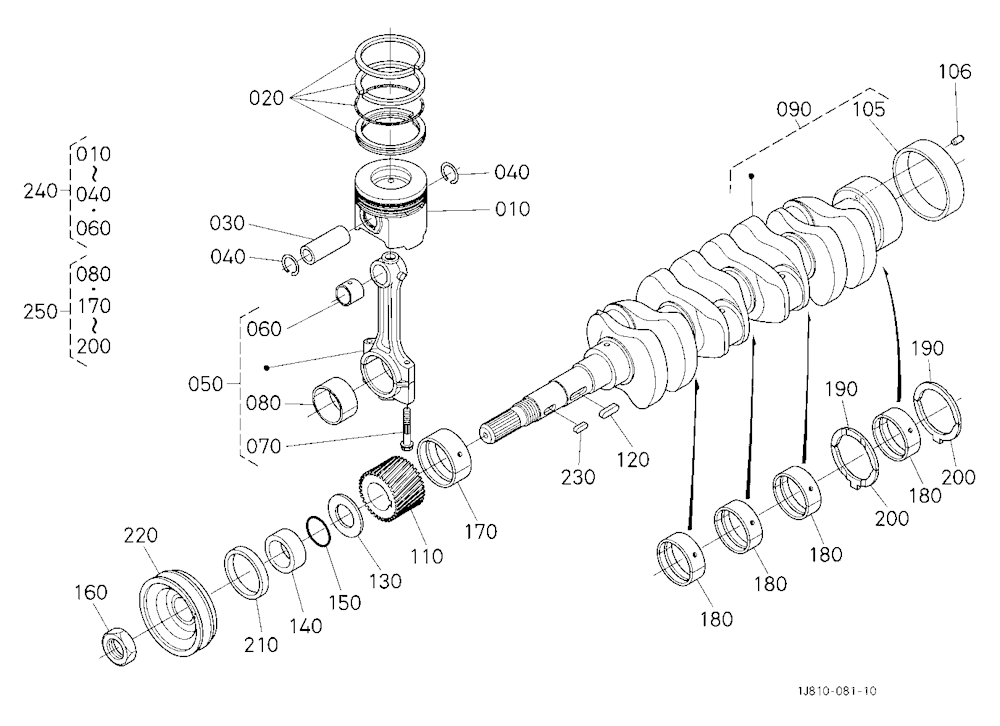 Piston And Crankshaft