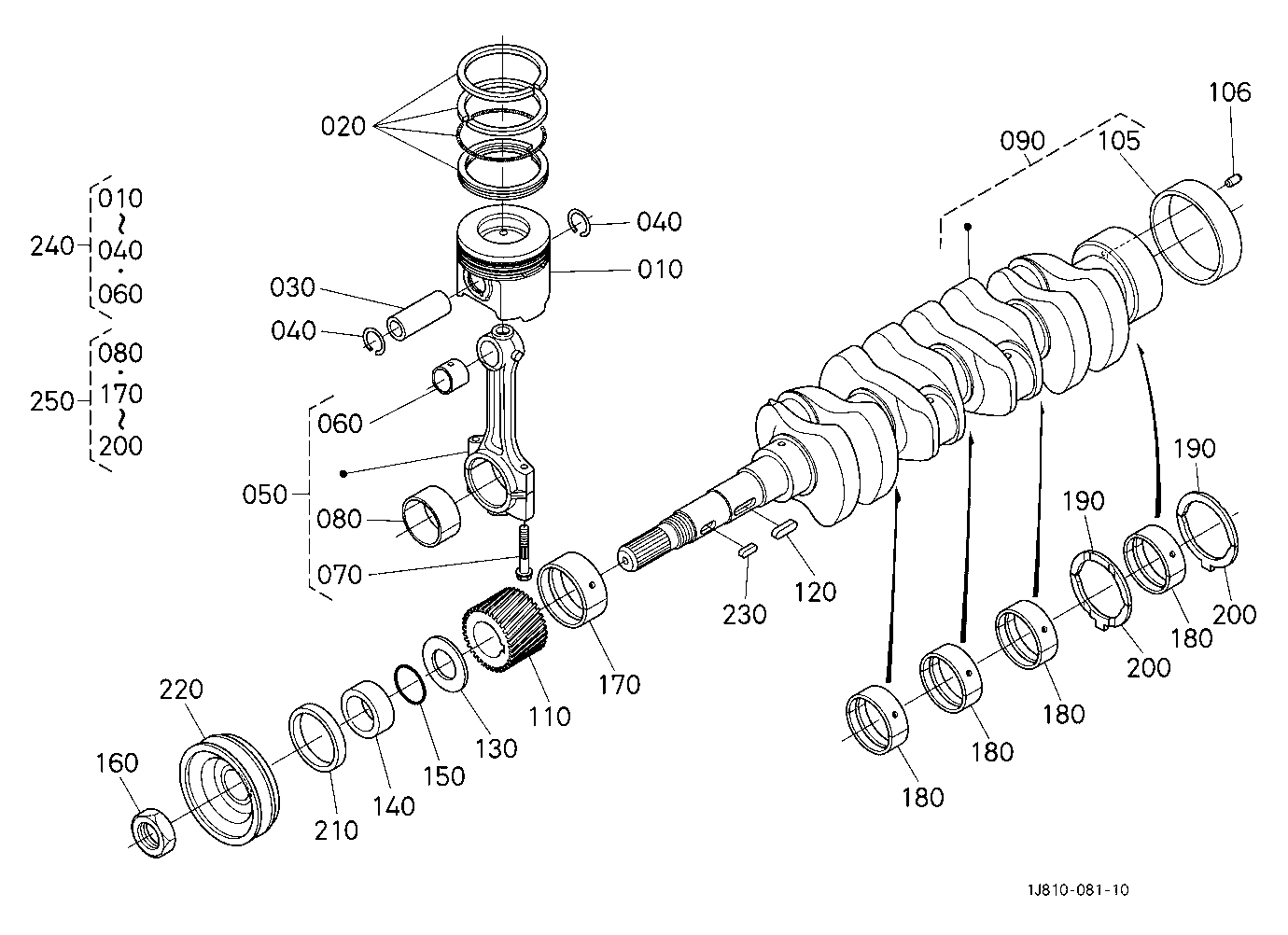 Piston And Crankshaft