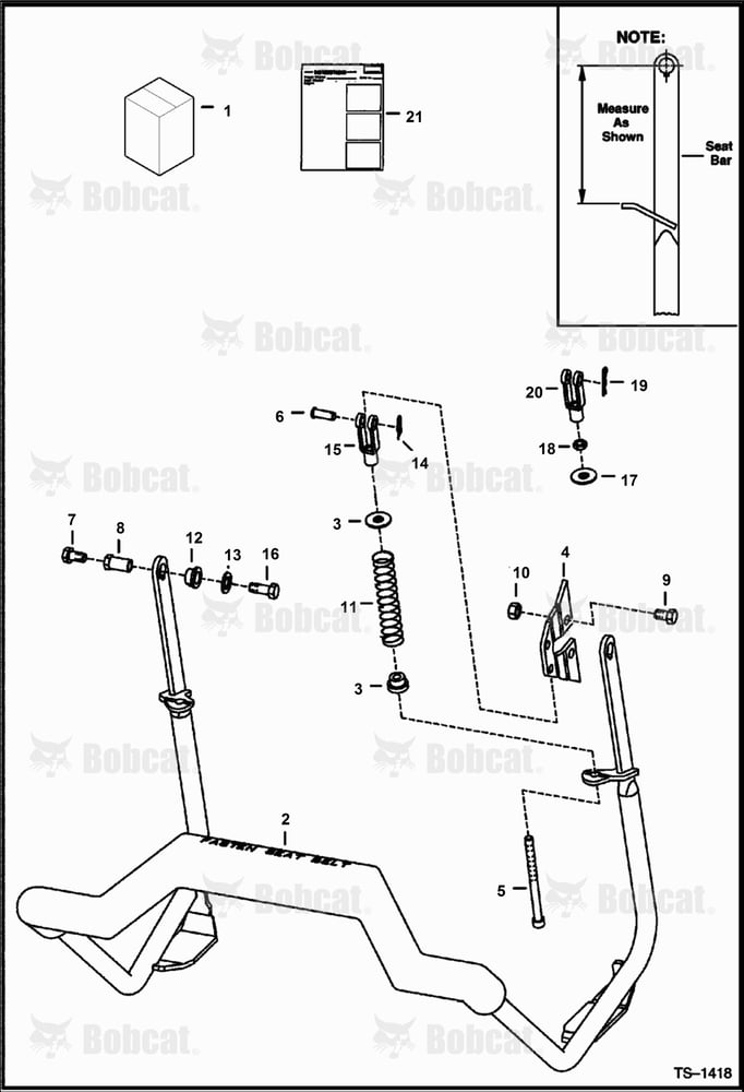 Seat Bar Kit (Compression Spring)