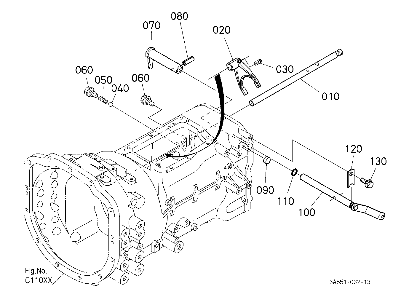 Range Gear Shift Fork [A]