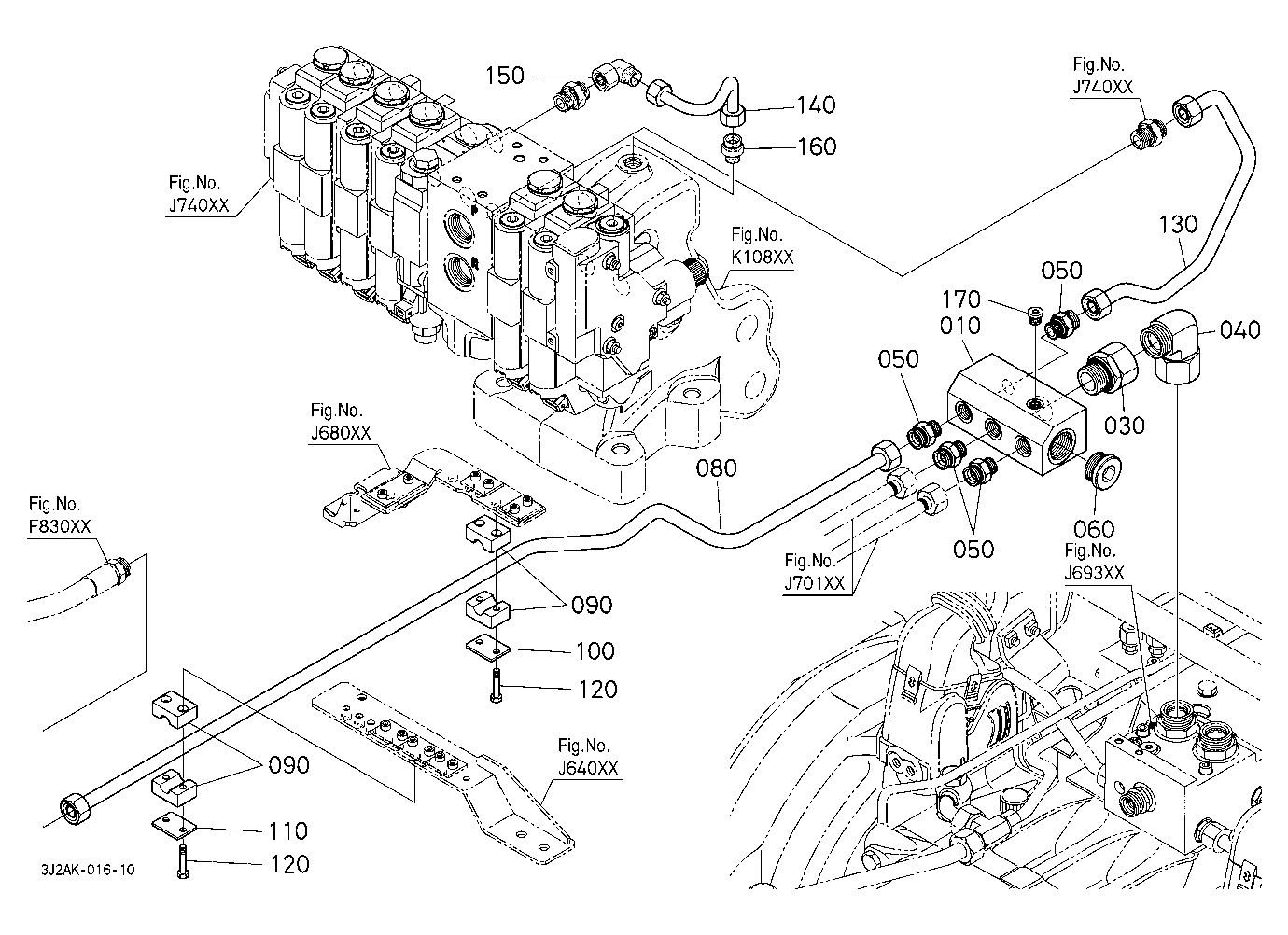 Hydraulic Oil Line (Brake Pipe To Remote Control V