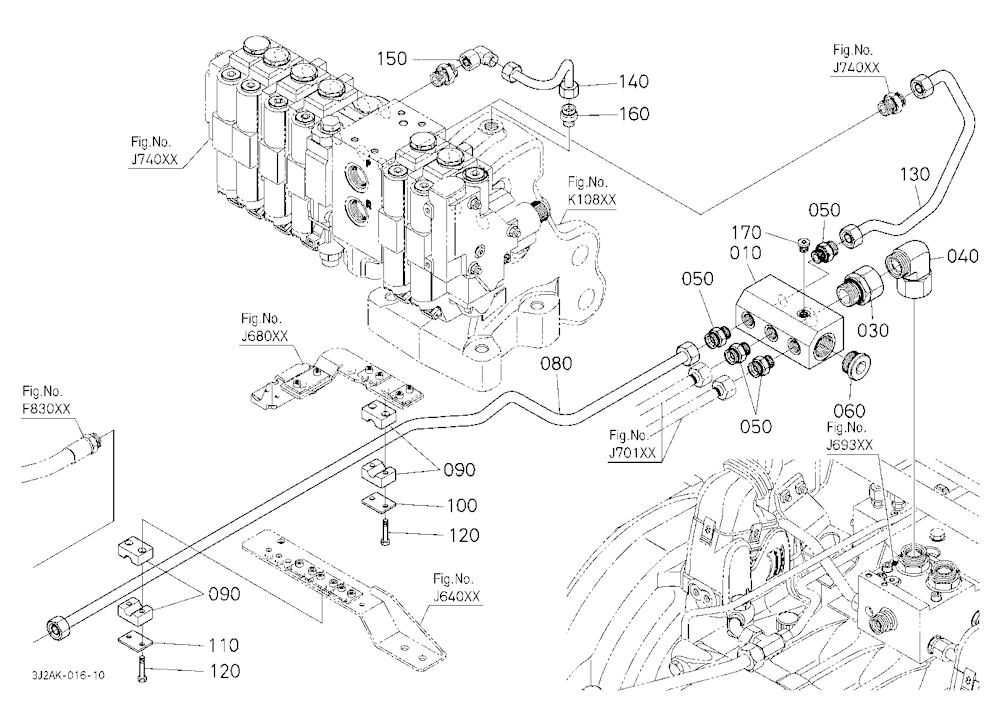 Hydraulic Oil Line (Brake Pipe To Remote Control V