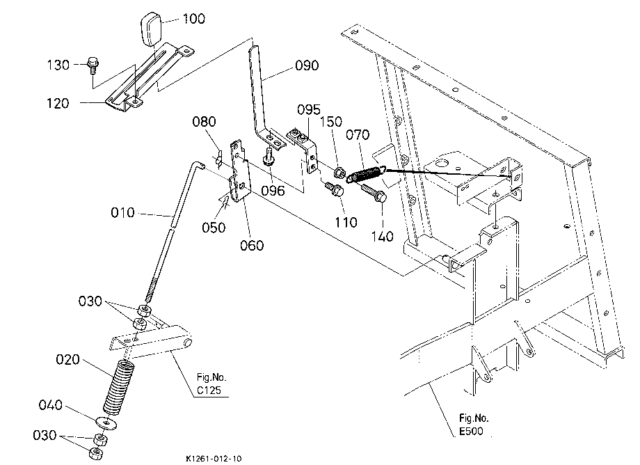 Pto Clutch Control Lever/Wire