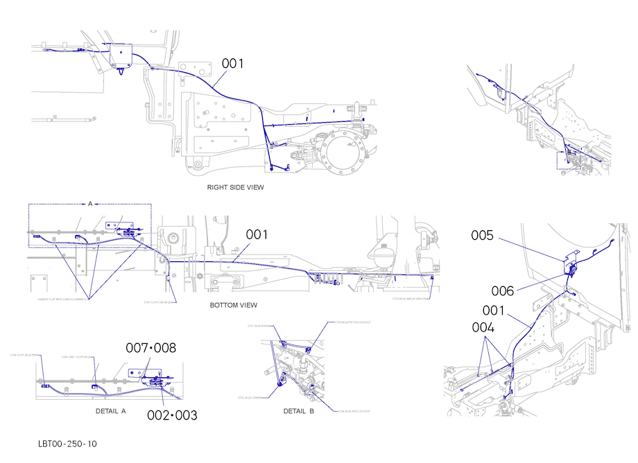 Suspended Axle Electrical Assembly