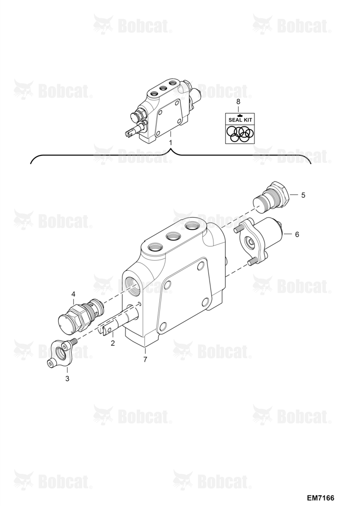 Valve Section (Right Travel)