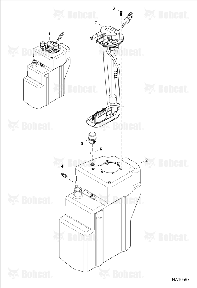 Engine & Attaching Parts (SCR System) (Tank) W/O Bracket Mounted Module B3BY11001 - B3BY11178