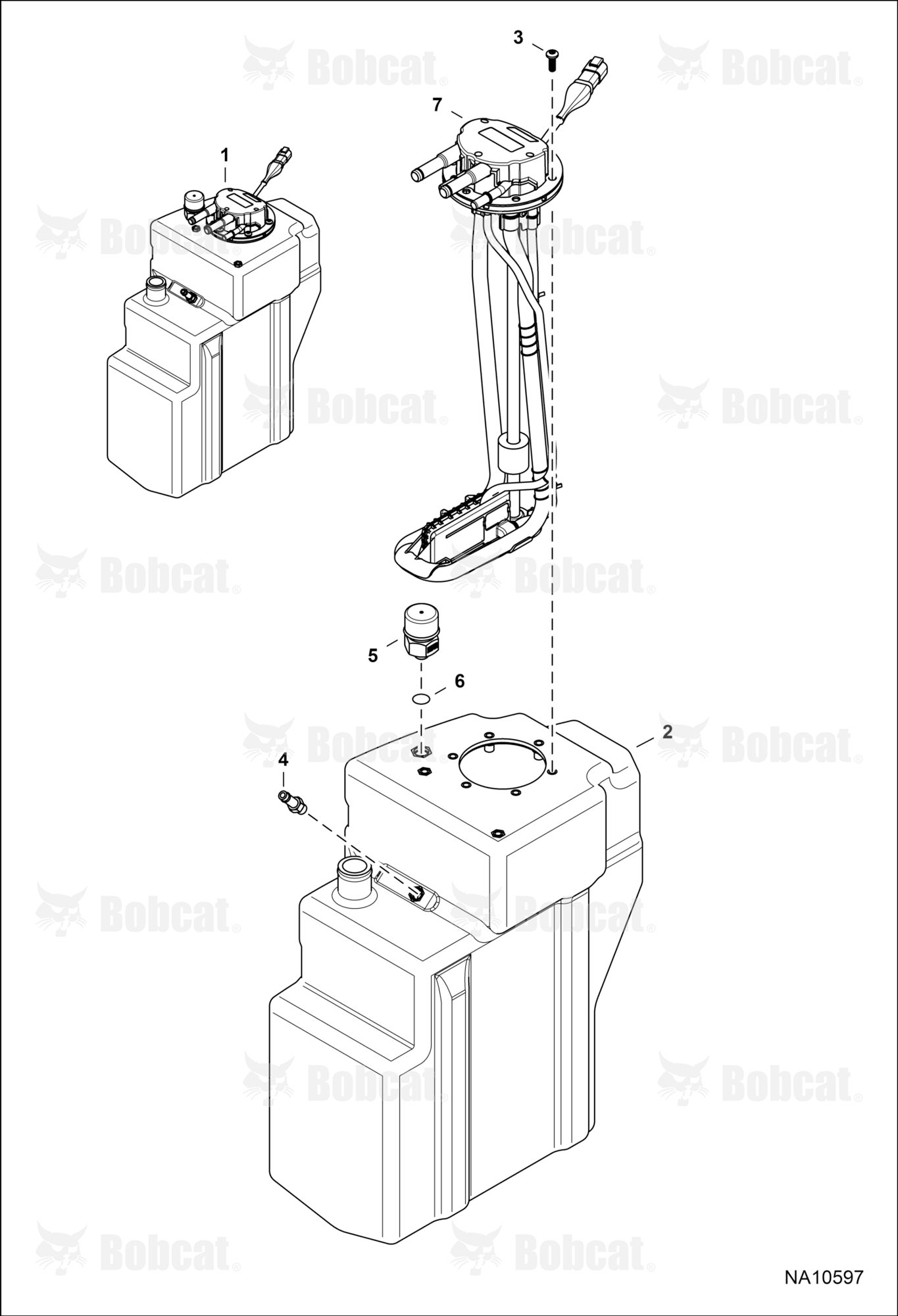 Engine & Attaching Parts (SCR System) (Tank) (W/O Bracket Mounted module) B47711001 - B47711128