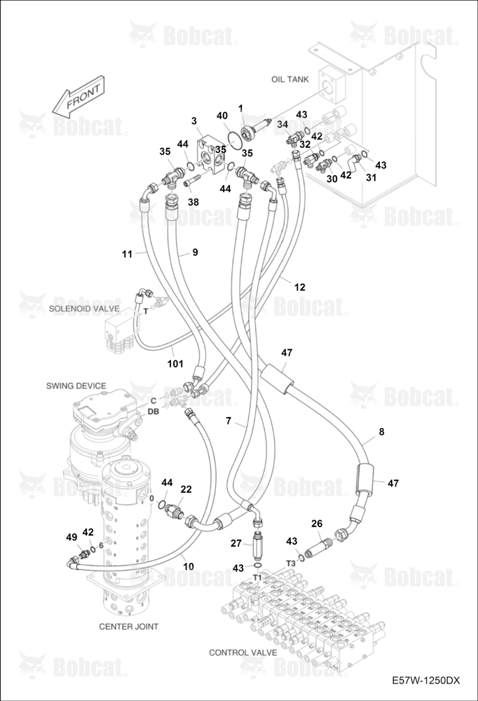 Hydraulic Circuitry (Oil Cooler)