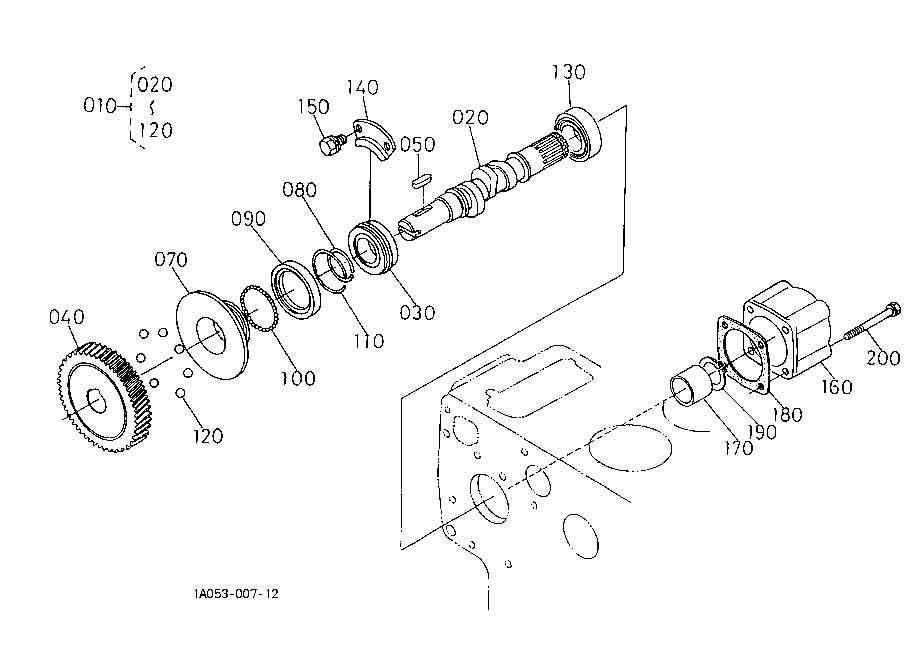 Fuel Camshaft And Governor Shaft