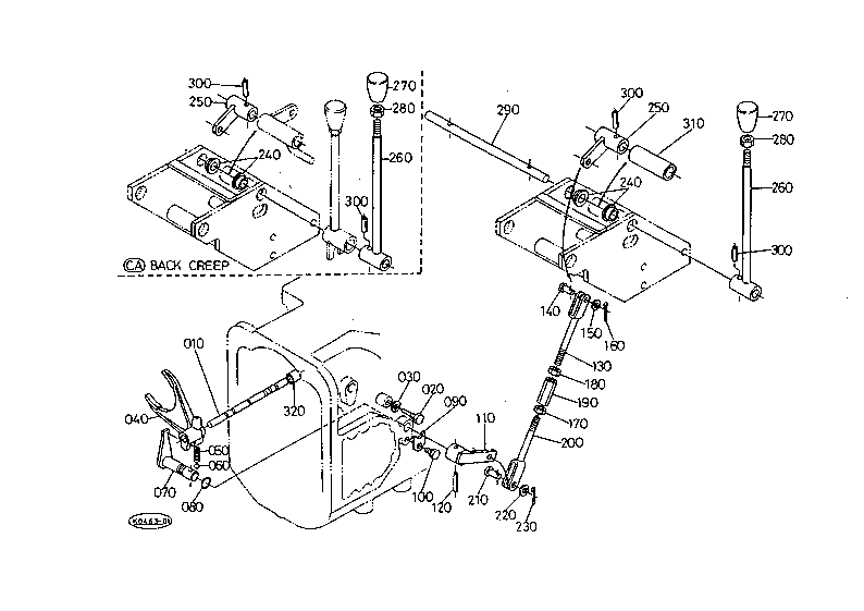 Pto Gear Shift Lever With Cab