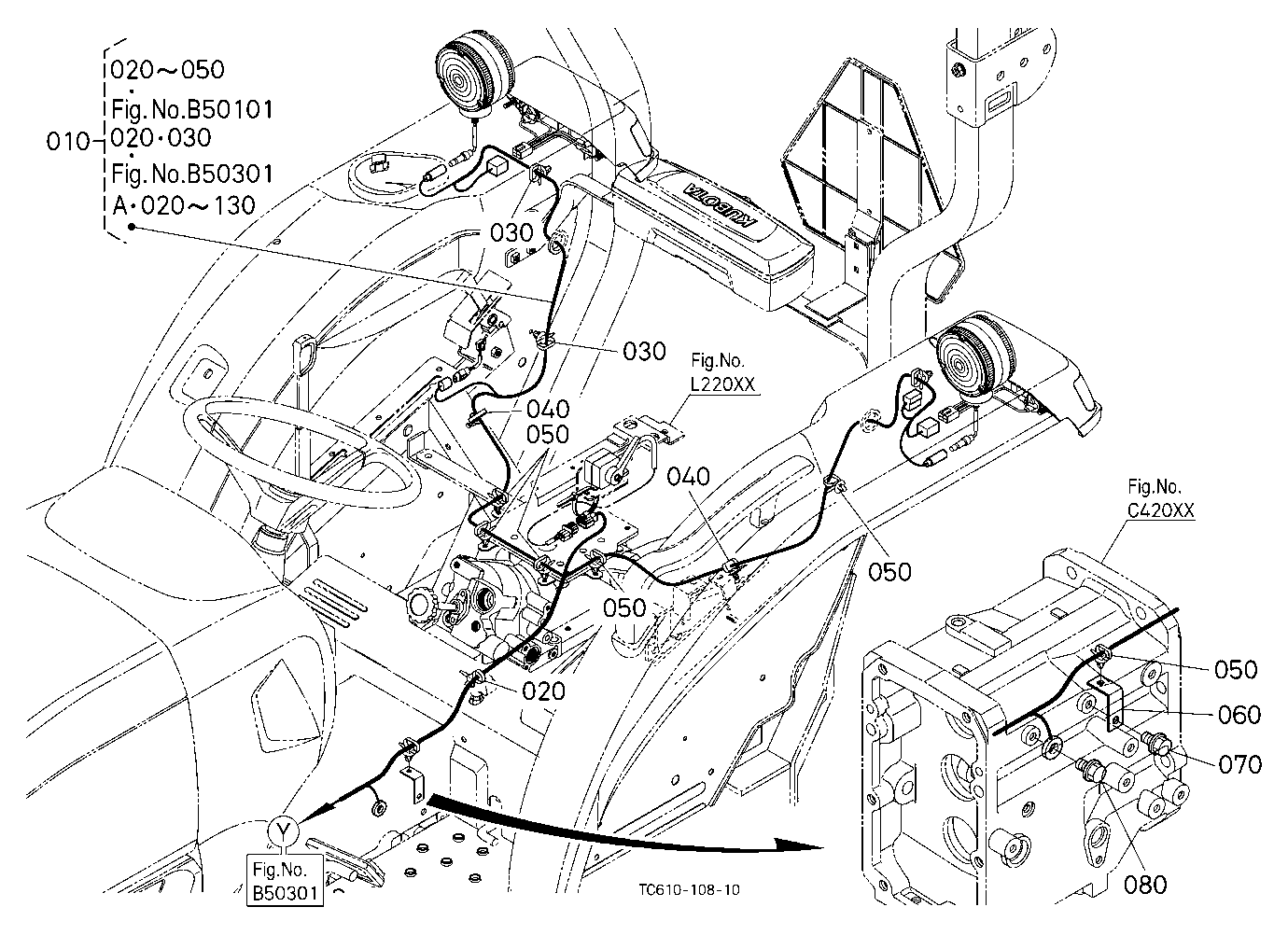 Electrical Wiring (Rear) [Without Heater] [Ca]