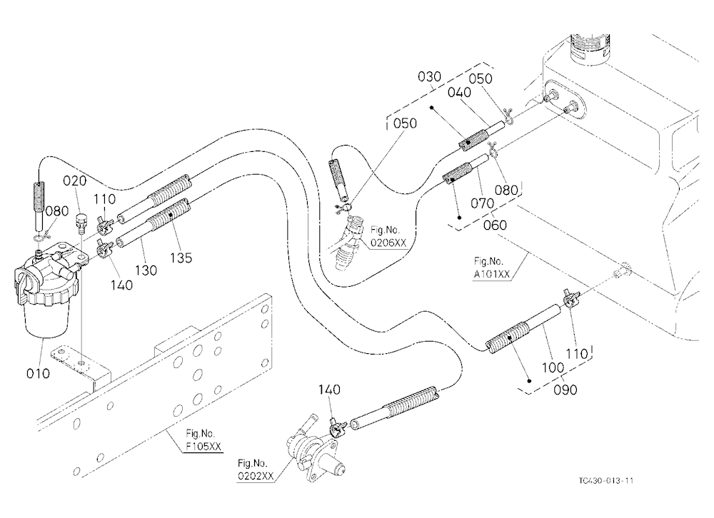 Fuel Pipe And Fuel Filter
