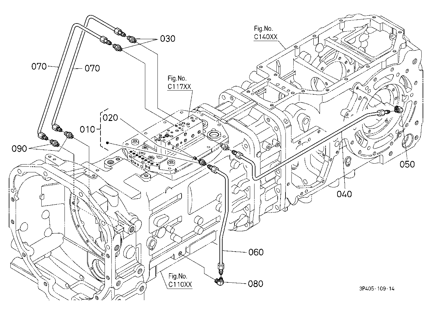 Hydraulic Oil Line (Bi-Speed Turn/Rear Diff.)