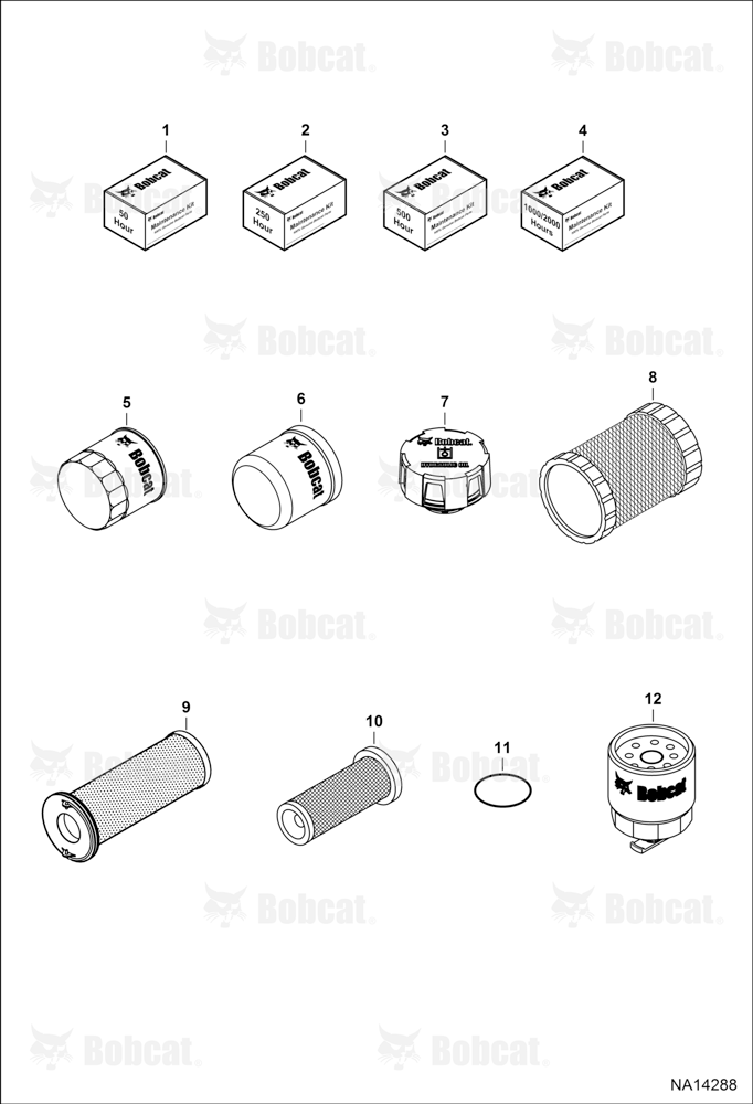 Maintenance Items (Scheduled Maintenance) (Spin-On Cooling Fan Filter) A3NT17925 - A3NT18123